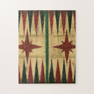 Antique Backgammon Game Board by Ethan Harper Jigsaw Puzzle