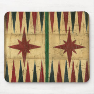 Antique Backgammon Game Board by Ethan Harper Mouse Mat