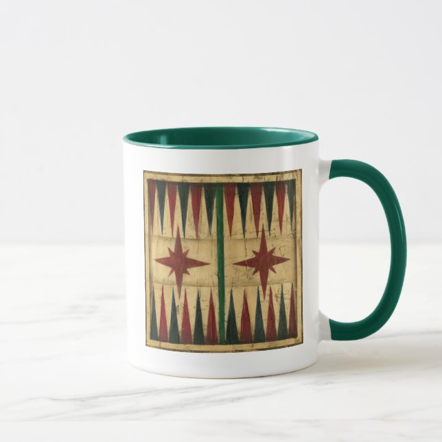 Antique Backgammon Game Board by Ethan Harper Mug (Right)