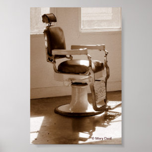 Antique Barber Chair Poster