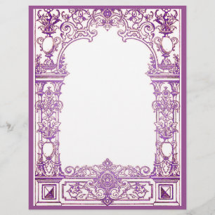 Antique Baroque Frame Letterhead