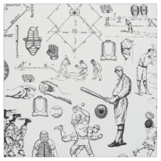antique baseball players sports vintage fabric
