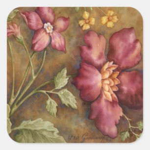 Antique Beauties II Square Sticker