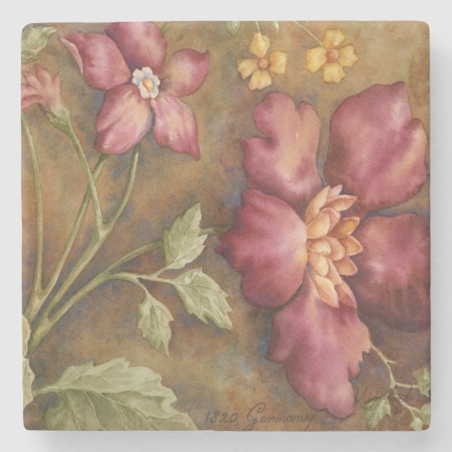 Antique Beauties II Stone Coaster (Front)