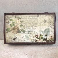 Antique Bee Botanical Ephemera Decoupage 