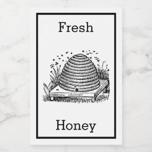 Antique Beehive Honey Label