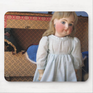 Antique Belton Doll with Trousseau Mousepad