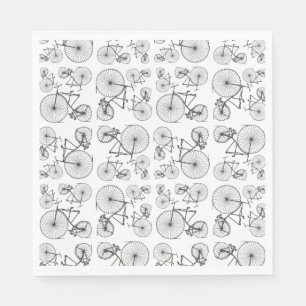 Antique Bicycles Art CUSTOM BACKGROUND COLOR Napkin