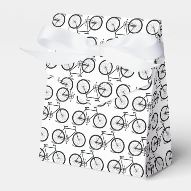 Antique Bicycles Bike Art CUSTOM BACKGROUND COLOR Favour Box (Front Side)