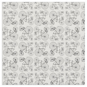 Antique Bicycles Print Pattern CUSTOM BG COLOR Fabric
