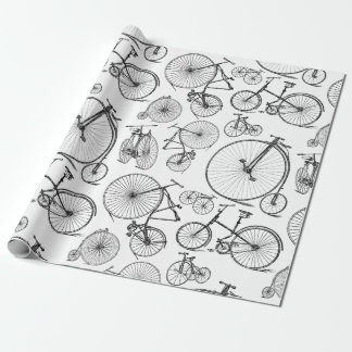 Antique Bikes & Bicycles CUSTOM BG COLOR Wrapping Paper
