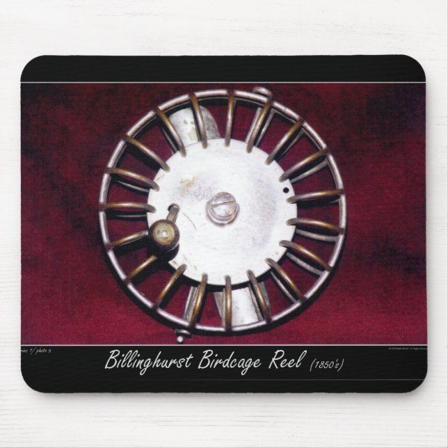 Antique Billinghurst Reel (1800s) Mouse Mat (Front)