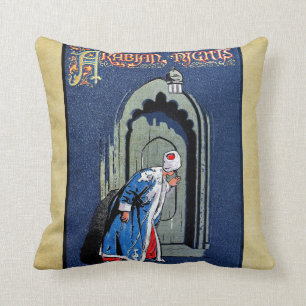 Antique Binding Design Arabian Nights Book Cover Cushion