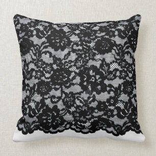 Antique Black Lace Collection: Decorative Pillow