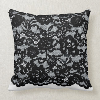 Antique Black Lace Collection: Decorative Pillow