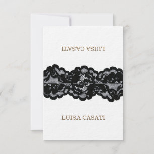 Antique Black Lace Wedding Collection: Place Cards