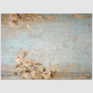 Antique Blue Romance Design Series 17 Tissue Paper