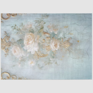 Antique Blue Romance Design Series 20 Tissue Paper