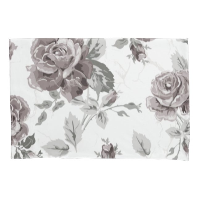 Antique blush pink pillowcase (Front-Left)