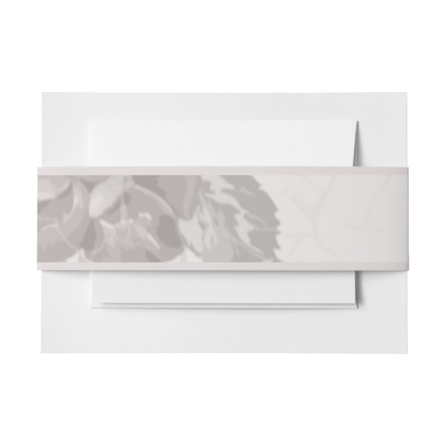 Antique blush pink rose engagement party invitation belly band (Front Example)