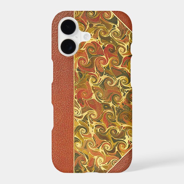 Antique Book Cover, Ornate Swirl Pattern (Back)