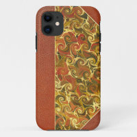 Antique Book Cover, Ornate Swirl Pattern