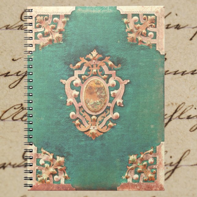 Antique book gold and green elegant victorian (Creator Uploaded)