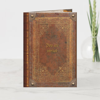 Antique Book Invitation