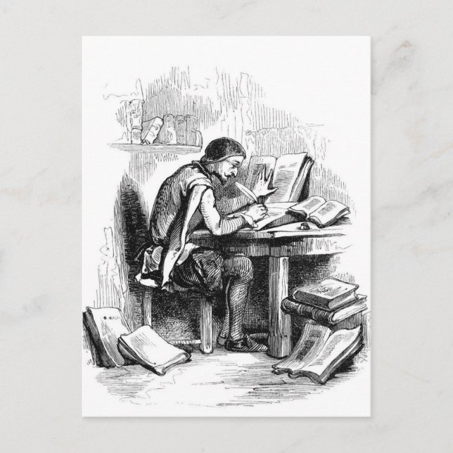 Antique Book Writer Author Postcard (Front)