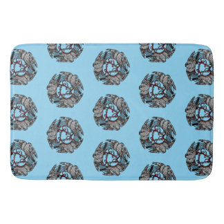 Antique Bookplate Three Hawks William de Morgan Bath Mat