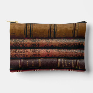 Antique Books Book Lover Accessory Pouch