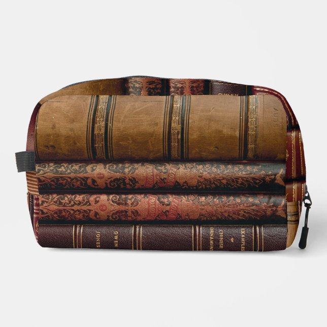Antique Books Book Lover Dopp Kit (Front)