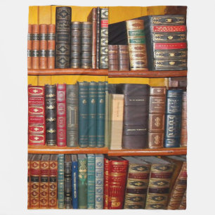 Antique Books Fleece Blanket