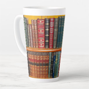 Antique Books Large Latte Mug