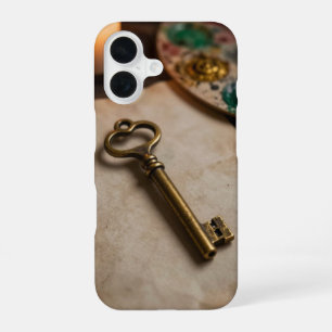 Antique Brass Key Dark Academia Case