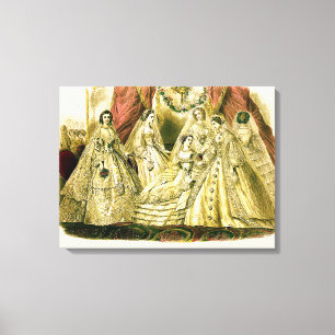 Antique Bride Vintage Wedding Canvas Print