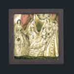 Antique Bride Vintage Wedding Jewellery Box<br><div class="desc">This beautiful antique image was created in 1861,  showing a bride surrounded by her bridal party. A beautiful addition for any bride!</div>