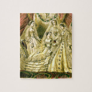 Antique Bride Vintage Wedding Jigsaw Puzzle
