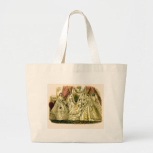Antique Bride Vintage Wedding Large Tote Bag