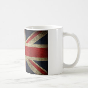 Antique British Union Jack Flag UK Coffee Mug
