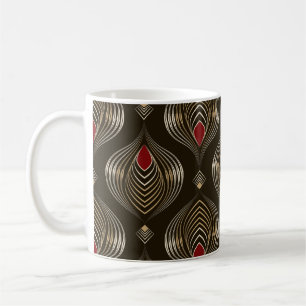 Antique Bronze: Seamless Ornamental Elegance Coffee Mug