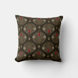 Antique Bronze: Seamless Ornamental Elegance Cushion