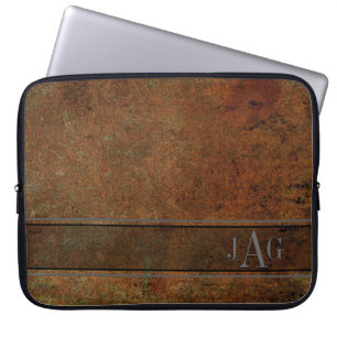 Antique Brown Book Design Laptop Sleeve