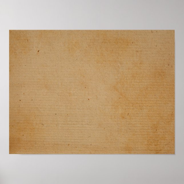 Antique Brown Paper Background Texture Design Poster (Front)