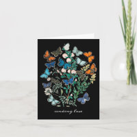 Antique butterflies and moths Colourful