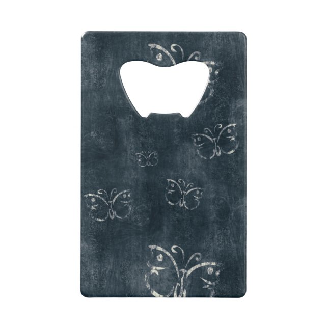 Antique Butterflies on Dark Blue (Front)