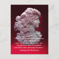 ANTIQUE CAMEO,LADY WITH GRAPES,WINE MUSIC QUOTE