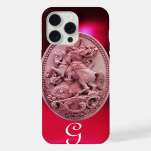 ANTIQUE CAMEO / SAINT GEORGE AND DRAGON MONOGRAM iPhone 15 PRO MAX CASE