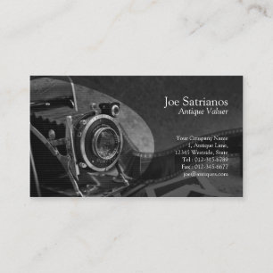 Antique Camera Grey Business Card