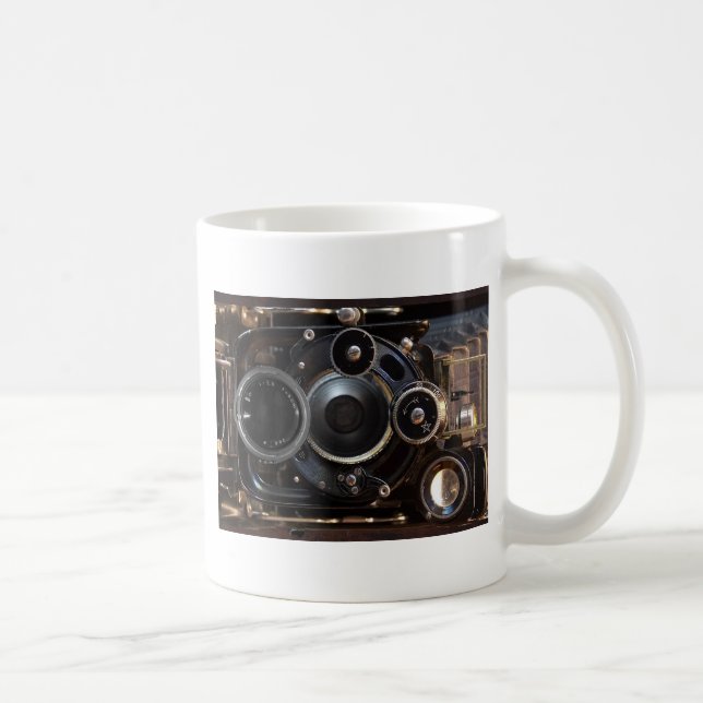 Antique Camera Photography Vintage Lens Film Coffee Mug (Right)